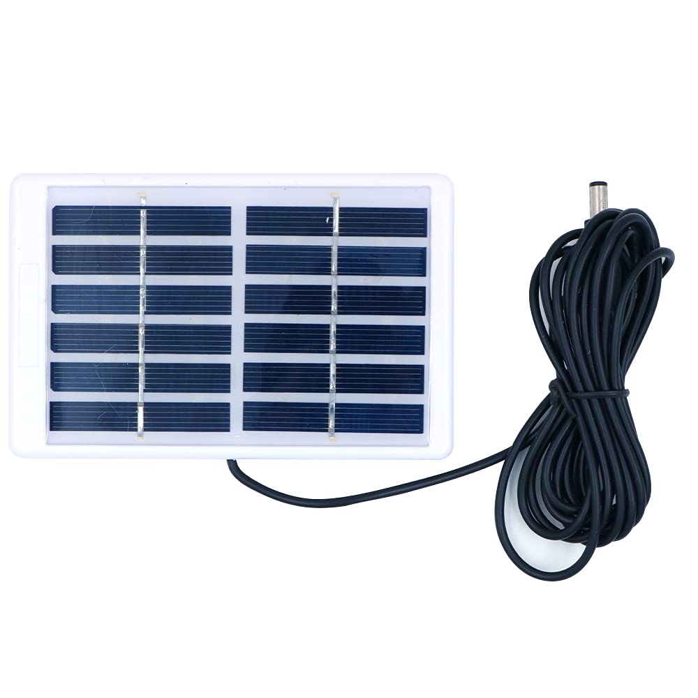 ZONADAH 1.2W 6V Mini Solar Panel Kit, Hangable Frame, 3 Meter Kabel 5521 DC Port, Batter Ladegerät, DIY Home, Science School Projekte, Camping, Angeln, Wandern Outdoor Garten Licht Ladewerkzeuge von ZONADAH