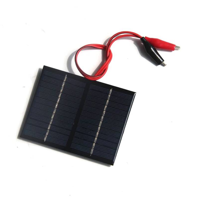 ZONADAH 1.5W 12V Mini Solar Panel Kit, Kabel Alligator Clip, Batter Ladegerät, DIY Home, Science School Projekte, Camping, Angeln, Wandern Outdoor Garten Licht Ladewerkzeuge von ZONADAH