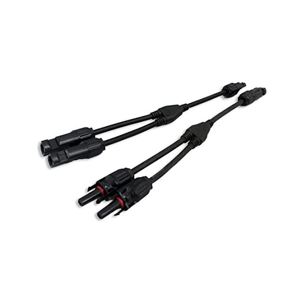 ZONADAH NEU Ein Paar Y-Verzweigungs-Splitterkabel 1 Stecker auf 2 Buchse (M/2F) und 1 Buchse auf 2 Stecker (F/2M) Solarpanel-Kabel PV-Systemkabel und Montage Solarpanel-Kabel-Splitter-Steckverbinder von ZONADAH