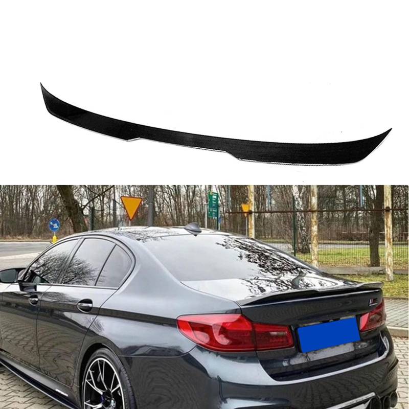 Heckspoiler Für BMW Series 5 G30 G38 2018 2019 2020 2021 2022 2023, Spoiler Heckspoiler Flügel Lippe Kofferraum Heck Spoiler Kratzfeste Außen Tuning Zubehör von ZONEWD