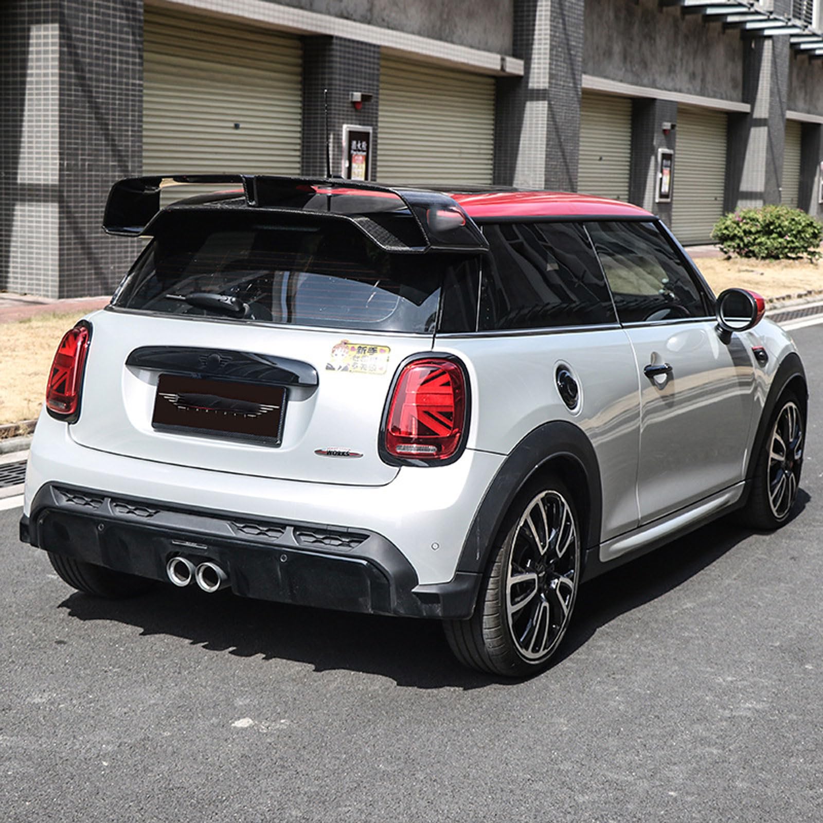 Heckspoiler Für Mini F56, Spoiler Heckspoiler Flügel Lippe Kofferraum Heck Spoiler Kratzfeste Außen Tuning Zubehör,B von ZONEWD