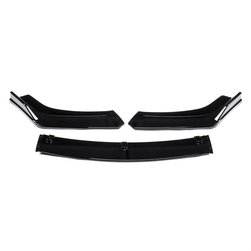 3 stück Kohlefaser Look/Schwarz Auto Vorne Untere Stoßstange Lip Diffusor Spoiler Körper Kompatibel Mit Civic Limousine 4Dr 2016 2017 2018(B) von ZOQUINTAR