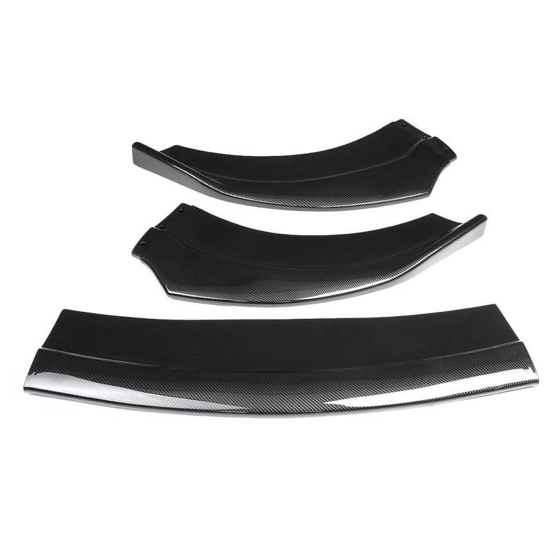 3PCS Carbon Fiber Look/Black Car Front Bumper Splitter Lip Body Kit Spoiler Diffuser Guard Compatible With Dodge Charger SRT 2015-2019(Carbon Fiber Look) von ZOQUINTAR