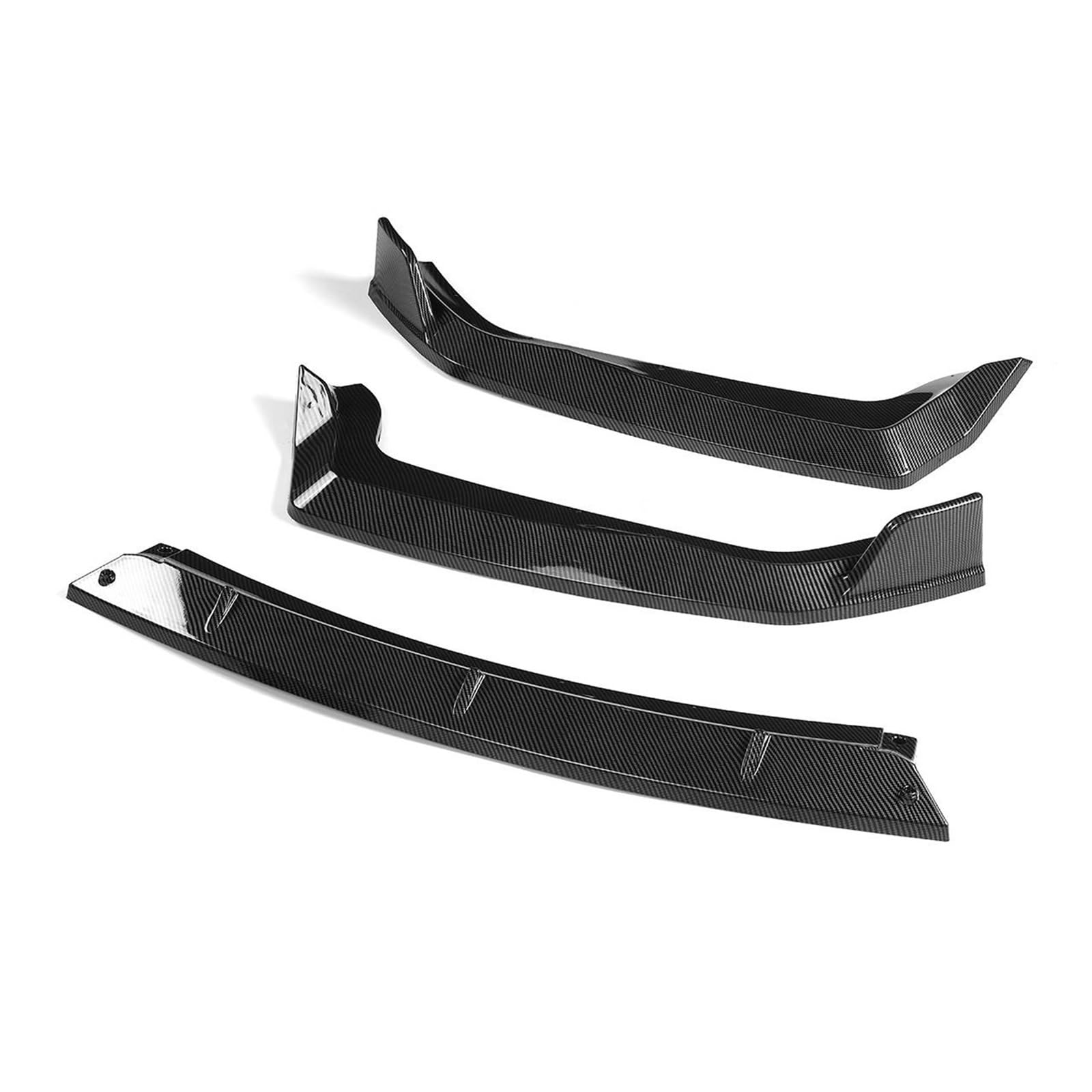 3PCS Front Bumper Lip Side Spliiter Spoiler Body Kit Gaurds Compatible With HRV HR-V 2019-2020 Car Styling Black Carbon Fiber Look(B) von ZOQUINTAR