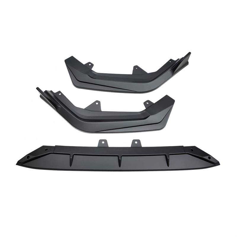 3PCS Frontstoßstange Lip Spoiler Splitter Körper Kit Protector Guard Delfector Auto Zubehör Kompatibel Mit Civic 2022 11er Limousin(Matt BLACK) von ZOQUINTAR