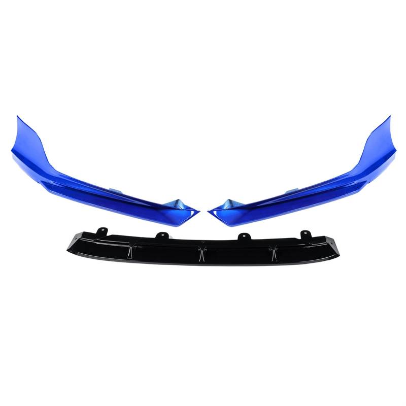 3pcs Car Front Bumper Splitter Lip Spoiler Diffuser Guard Surround Molding Cover Trim Body Kit Compatible With Accord 2018-2019(Blue) von ZOQUINTAR