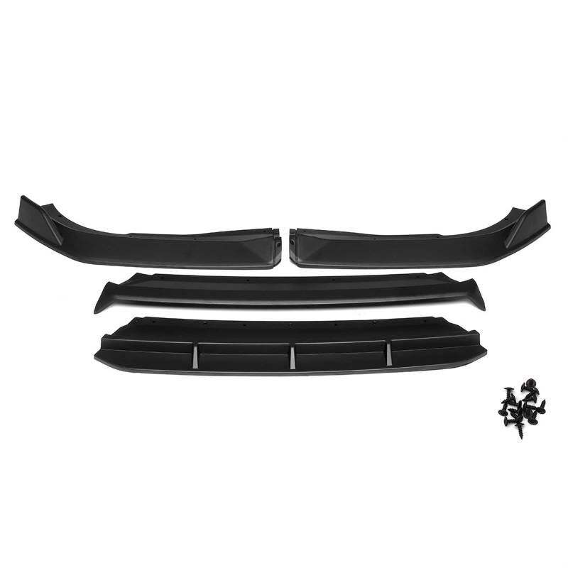 4 Stücke Schwarz Frontstoßstange Lip Side Lower Splitter Spoiler Körper Kit Kompatibel Mit Accord 2018-2021 10th Gen sport Auto Zubehör(A) von ZOQUINTAR