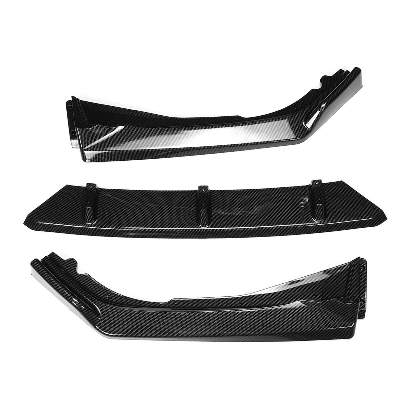 Carbon Fiber Look/Schwarz 3PCS Auto Frontstoßstange Lip Splitter Lip Diffusor Spoiler Protector Abdeckung Kompatibel mit Accord 2018-2019(Carbon Fiber Look) von ZOQUINTAR