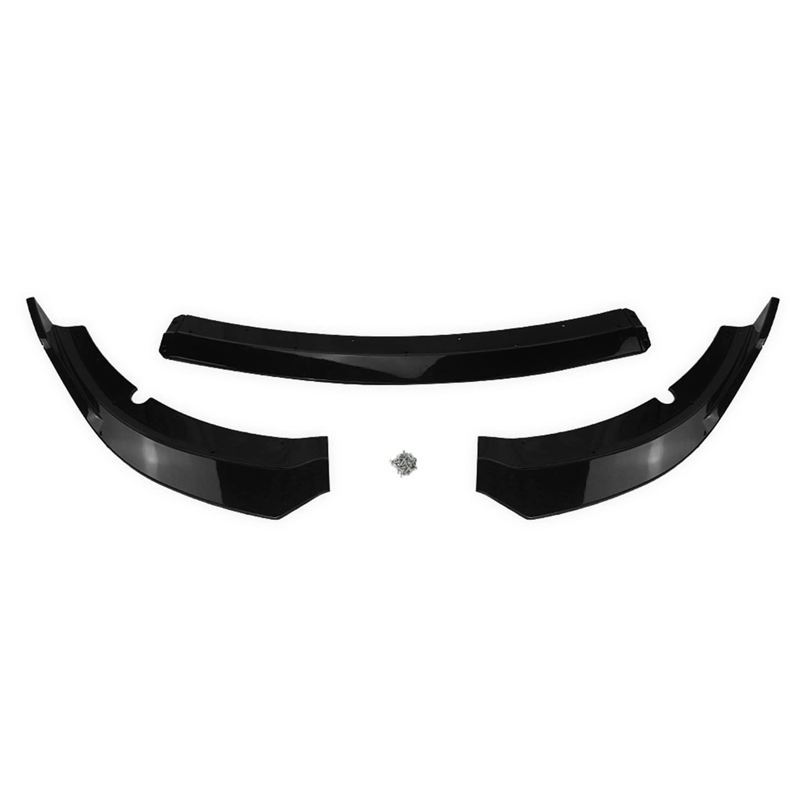 Frontstoßstange Spoiler Lip Glänzend Schwarz Auto Unterkörper Kit Guard Platte Trim Splitter Board Klinge Kompatibel mit Dodge Charger SRT 2015-2019 von ZOQUINTAR