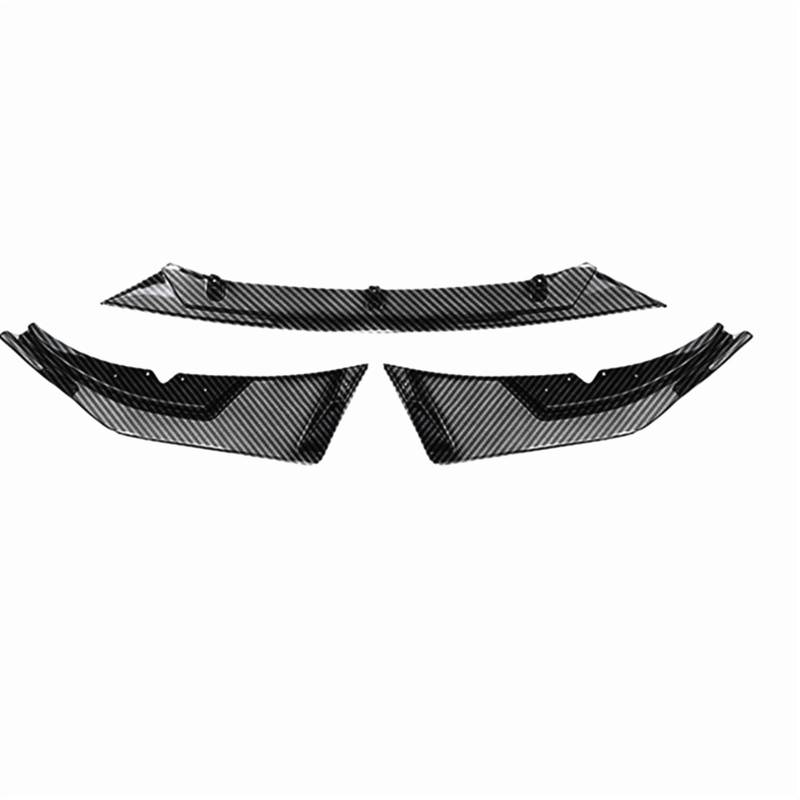 Frontstoßstangenspoiler, Sportlippe, ABS, Carbonfaseroptik, Unterkörper-Set, Autoschutz, Blattsplitterplatte, kompatibel mit Jaguar XE R 2020 von ZOQUINTAR