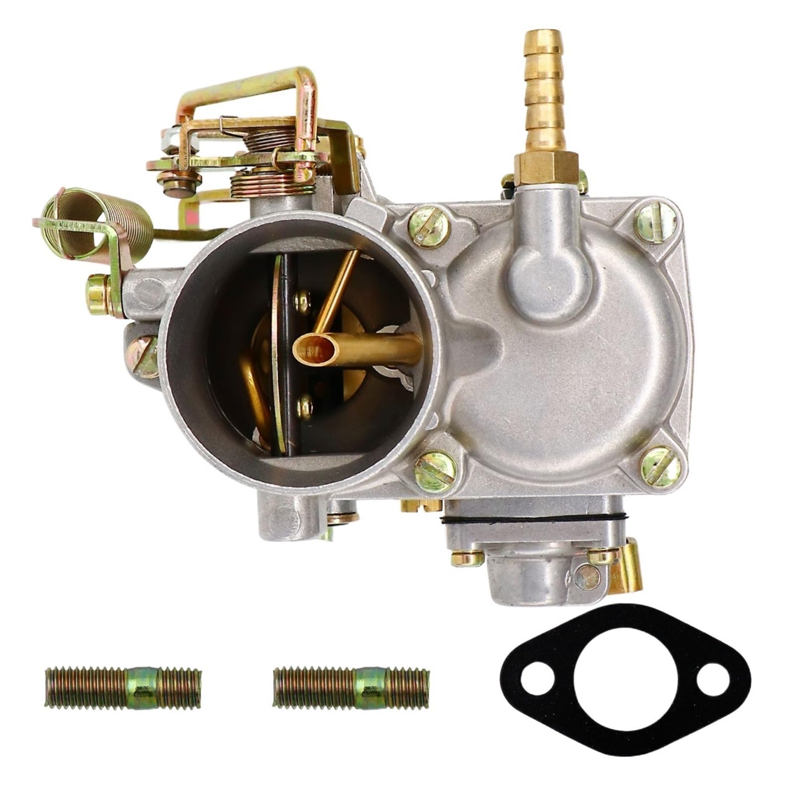 H105A ALUMINUM CARBURETOR Compatible With VW FUSCA 040.129.027.4 113 129 027 BR WITHOUT SOLENOID VALVE von ZOQUINTAR