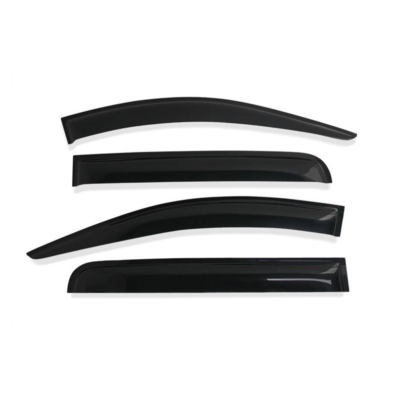 Window Visor Compatible With Mitsubishi Triton MQ MR L200 2015 2016 2017 2018 2019 2020 2021 Acrylic Weathershields Weather Shields(Black) von ZOQUINTAR