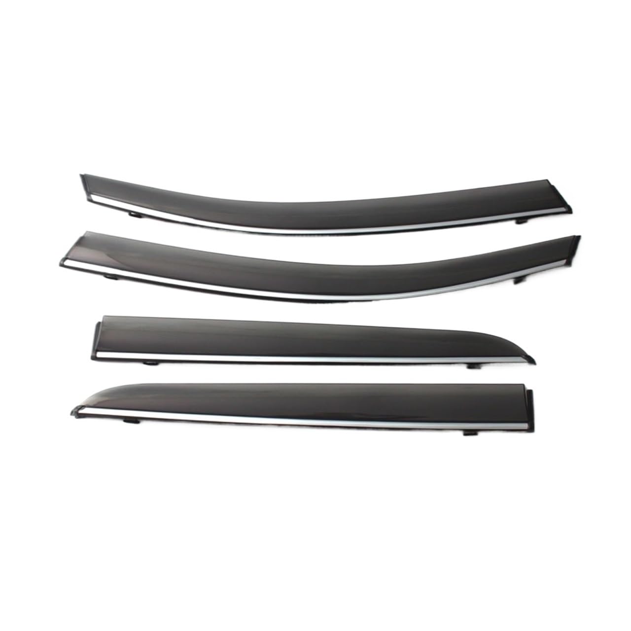 seitenscheibenabweiser kompatibel mit Renault Captur/Kaptur 2019 2020 2021 2022 Fenster Regen Guard Fensterdefer Regen Guard Visier Markise (Chrome Strip) von ZOQUINTAR