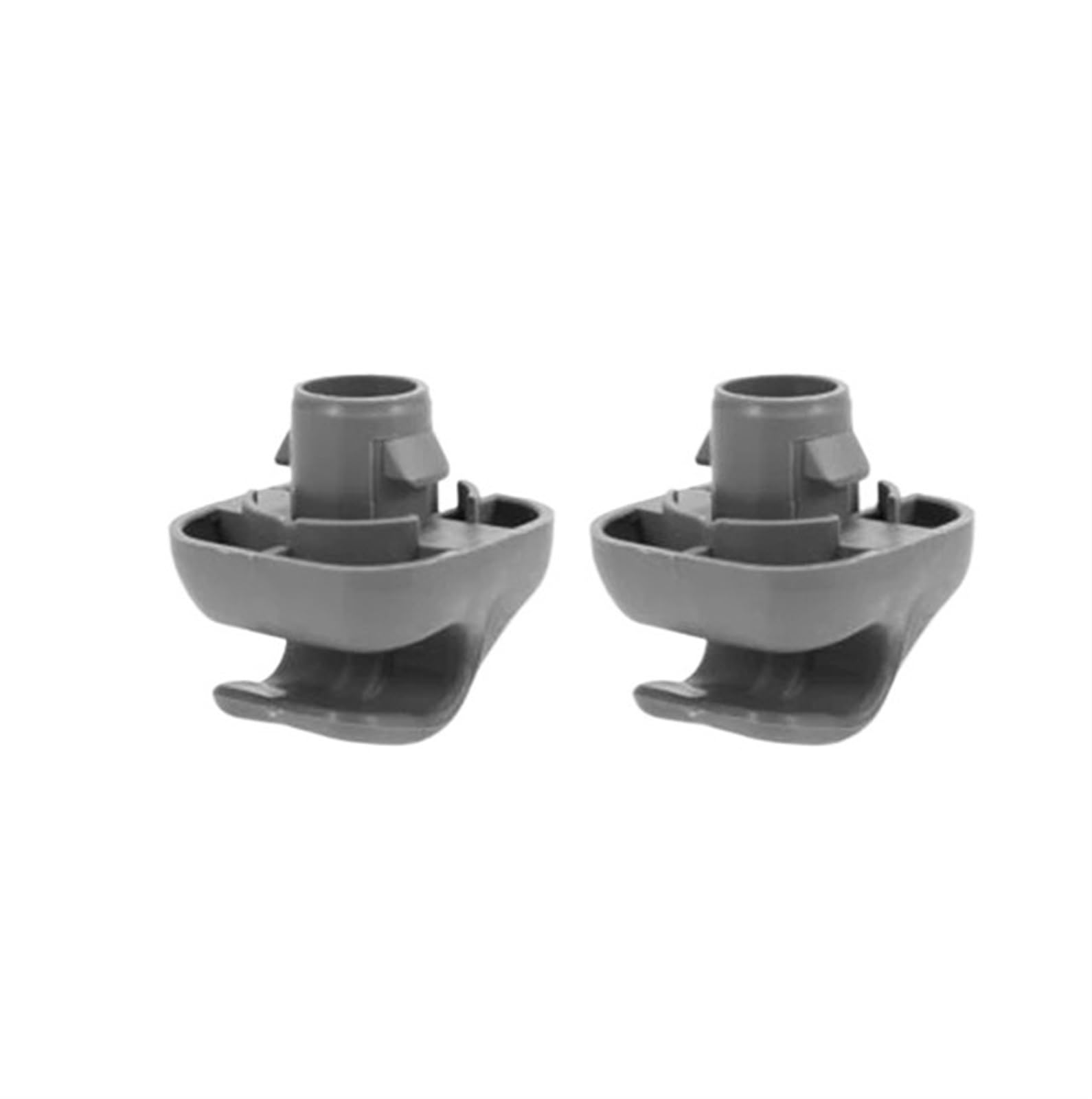 ZPSQSMD [Replacement] 2Pcs Auto Sonnenblende Haken Clip Retainer for Honda for Civic Auto Sonnenblende Clip Grau Innen Aufhänger Haken Clip Halterung (Grey) von ZPSQSMD