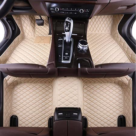 ZPXJSM Maßgeschneiderte Auto-Fußmatten, passend für 95% Limousine, SUV, Sportwagen, vollständige Abdeckung, Allwetter-Fußmatten (Bildfarbe 4) von ZPXJSM