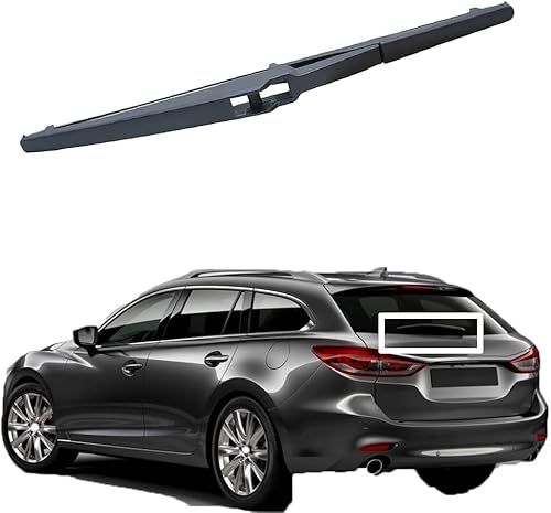 ZQQKX Auto Heckscheibenwischer Set für Mazda 6 GJ1 GL Wagon MK3 2012-2023, Auto-Hinterer Scheibenwischer Wischer Gummi Reinigungsfenster Ersatzteile von ZQQKX