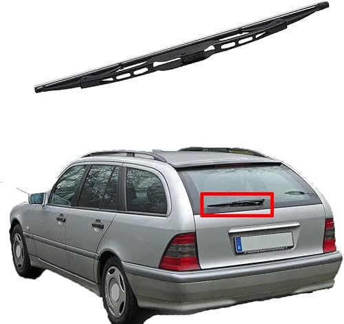 ZQQKX Auto Heckscheibenwischer Set für Mercedes-Benz C-Class W202/W203 1993-2007, Auto-Hinterer Scheibenwischer Wischer Gummi Reinigungsfenster Ersatzteile von ZQQKX