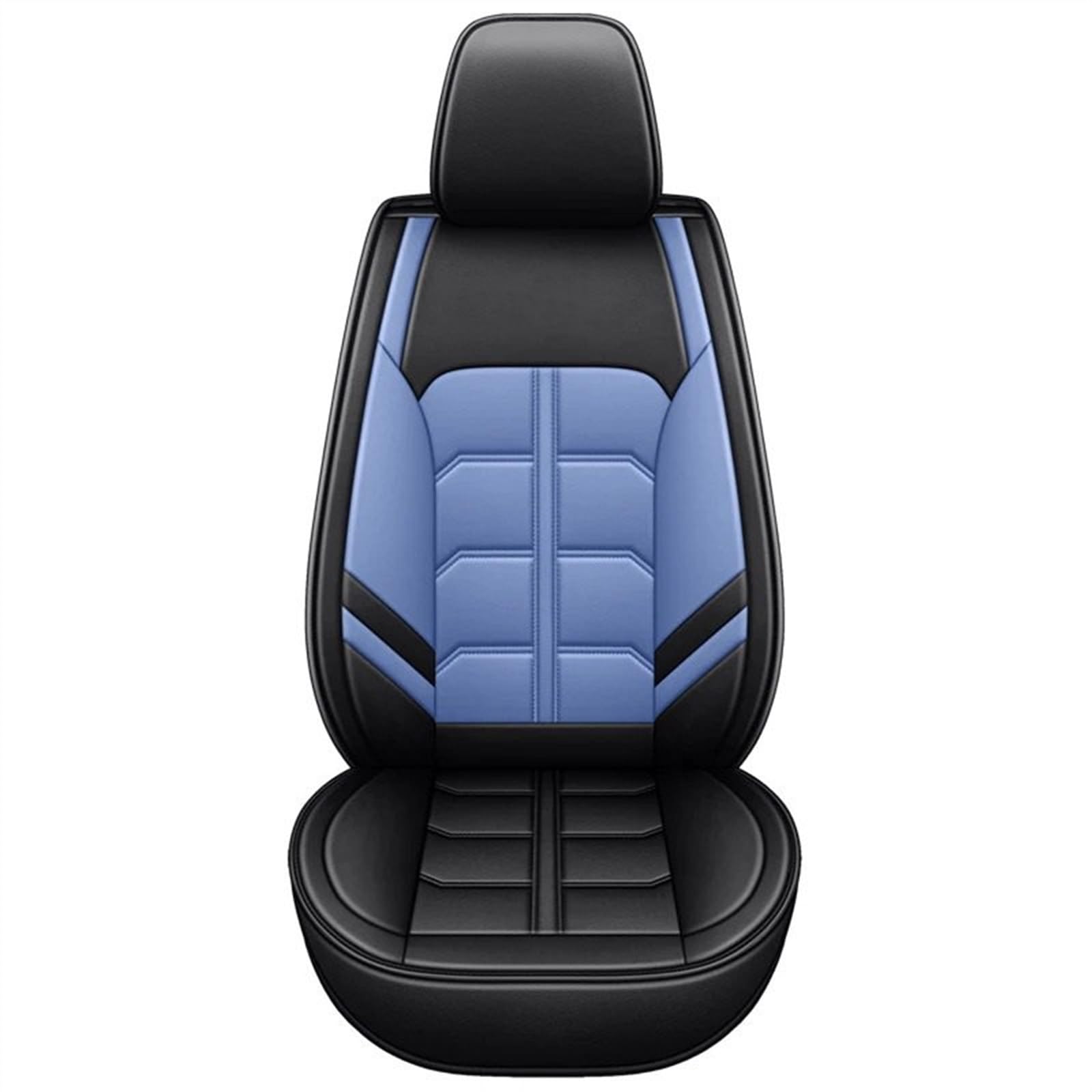 ZRHYRG Auto Sitzbezug Universal Autositzbezüge 360 ​​Grad voll abgedeckt Ledersitzbezug für 90% Limousine SUV 5 Sitze Auto Auto-Schonbezüge(Black Blue) von ZRHYRG