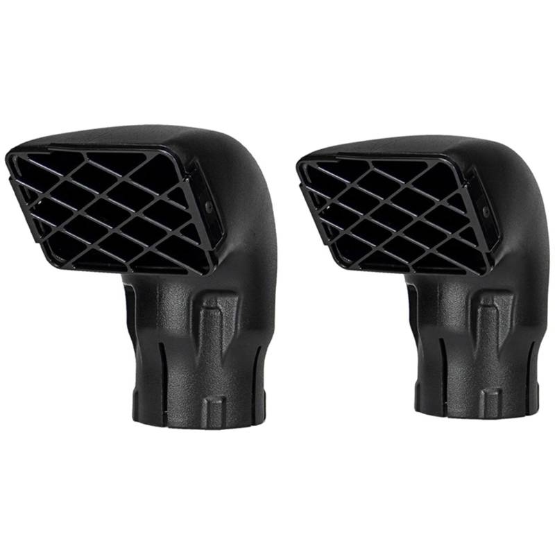 ZRTRUKPKQ 2 Stück Ellenbogen Watkopf Air Intake Air Ram Schnorchel Top Head Fit for Toyota Fit for Landcruiser Vdj70 Serie, 3 Zoll & amp;3,5 Zoll Ansaugkrümmer von ZRTRUKPKQ