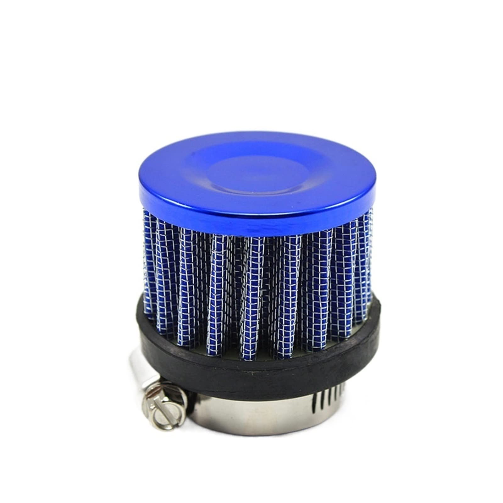 ZRTRUKPKQ Auto Luftfilter 12mm 25mm Passend for Motorrad Kaltlufteinlass High Flow Kurbelgehäuseentlüftungsabdeckung Mini Entlüftungsfilter(25MM-BLUE) von ZRTRUKPKQ