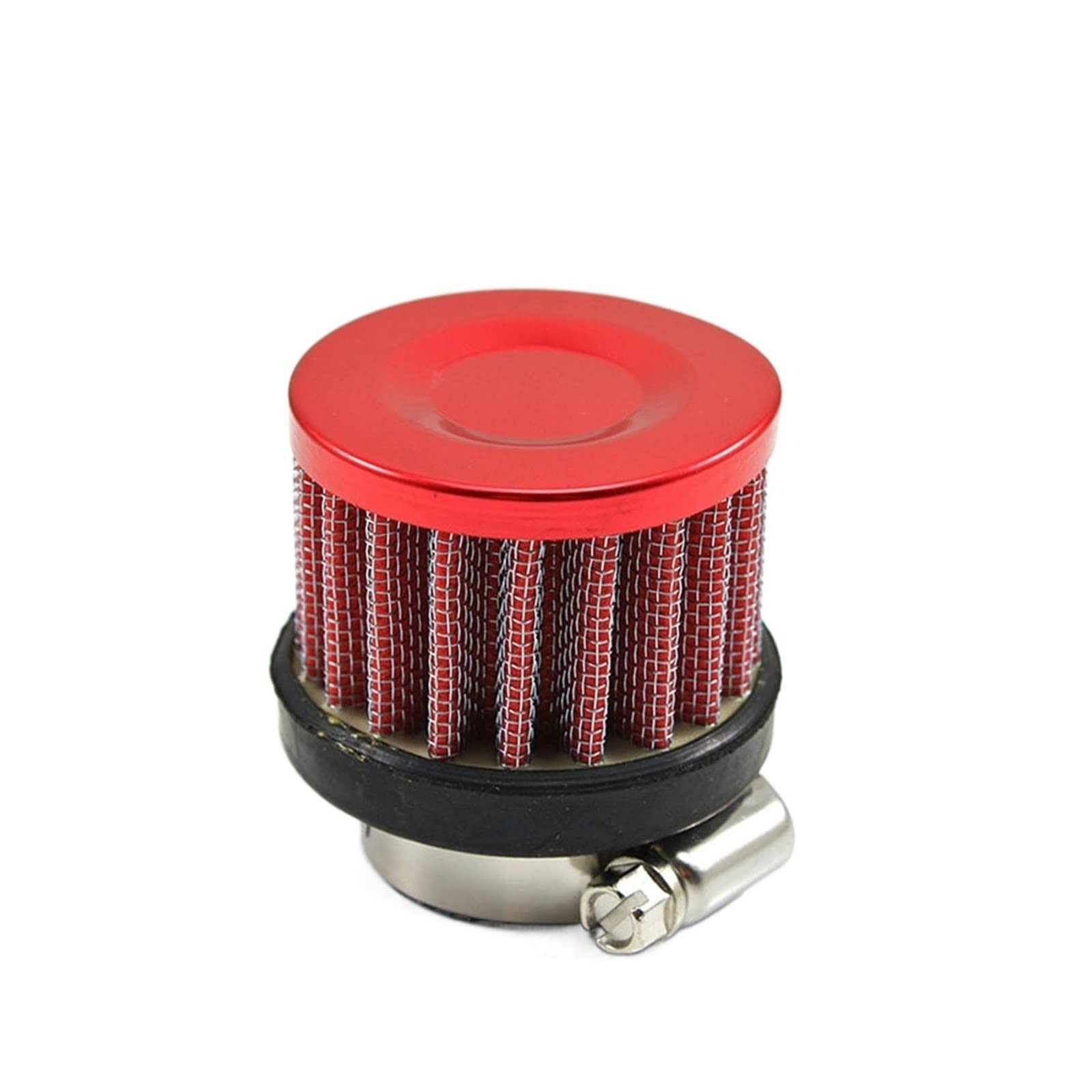 ZRTRUKPKQ Auto Luftfilter 12mm 25mm Passend for Motorrad Kaltlufteinlass High Flow Kurbelgehäuseentlüftungsabdeckung Mini Entlüftungsfilter(25MM-RED) von ZRTRUKPKQ