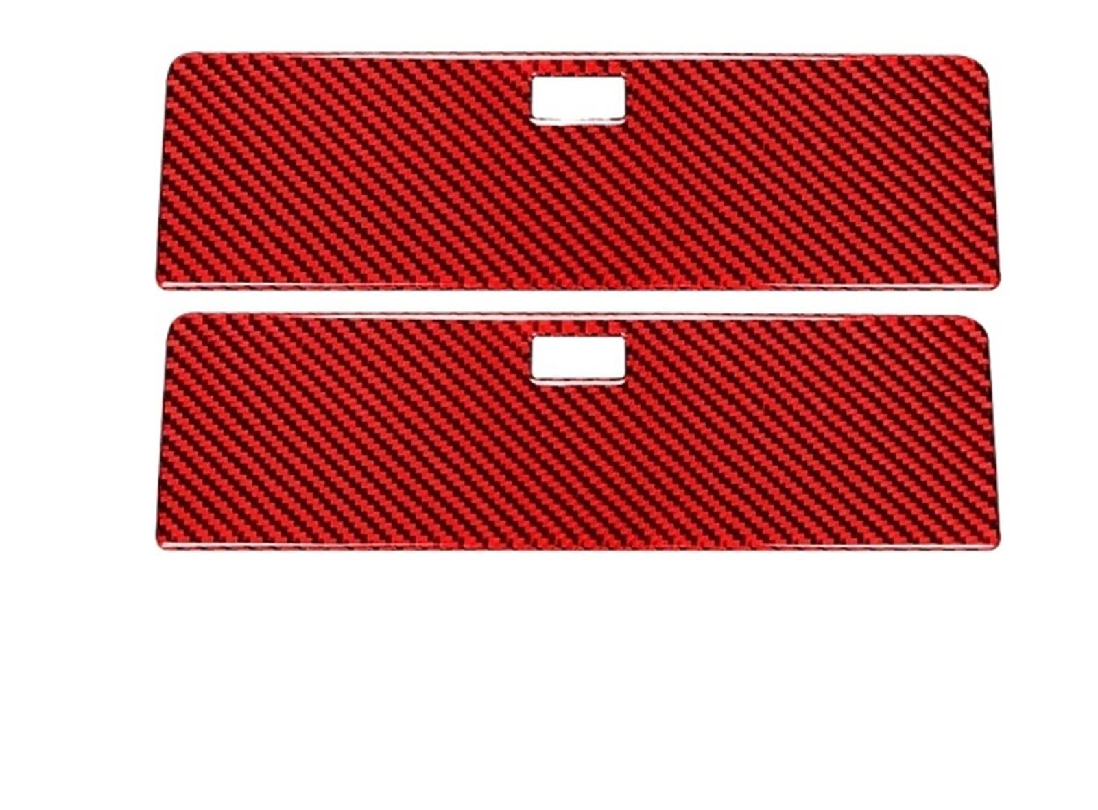 ZRTRUKPKQ Kohlefaser-Aufkleber hinten Aufbewahrungsklappe Aufkleber Rückseite Handschuhkasten Trim Abdeckrahmen Fit for Nissan 350Z 2006-2009 Auto-Innenaufkleber(Red) von ZRTRUKPKQ