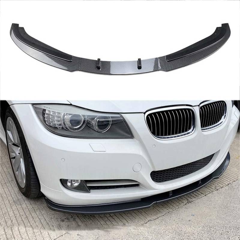 ABS-Auto-Frontstoßstange vorne Lippe vorne Schaufel für BMW 3er E90 E91 LCI 320i 330i 2009–2012 Außenmodifikation,B Carbon Fiber Look von ZSALTT