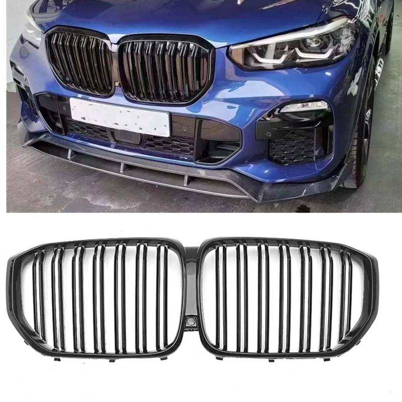 Auto Kühlergrill Grill Oberen Stoßstange Vent Haube Mesh Für BMW X5 G05 30d 40i 50i M50d 2019-2022 außen Zubehör von ZSALTT