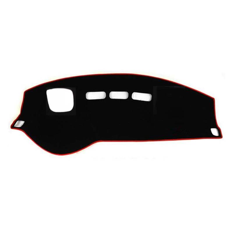 Armaturenbrett Teppich Auto Abdeckung Matte Pad Für Peugeot 508 2010 2011 2012 2013 2014 2015 2016 2017 2018 Dash Sonnenschutz Teppich(Red Side,with LCD Screen) von ZSGHJA