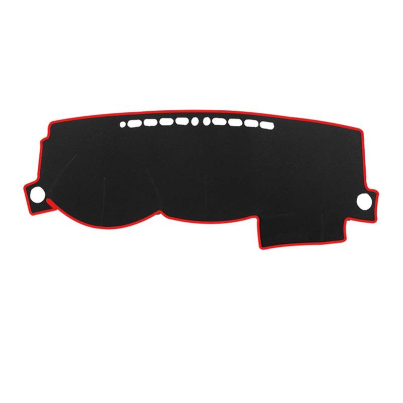 Armaturenbrett Teppich Dashboard Cover Mat Pad Für BYD F3 F3DM F3R 2005 2006 2007–2013 Anti-UV-Sonnenschutz Schützen Teppich Teppich(Polyester-Red Edge) von ZSGHJA