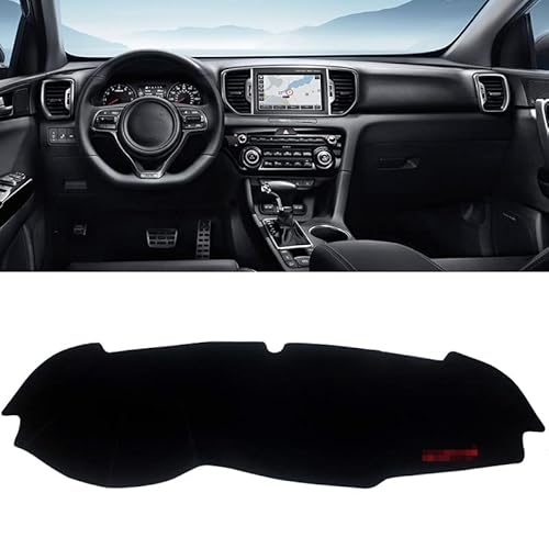 Armaturenbrett Teppich Für Kia Für Sportage 4 2016 2017-2019 2020 2021 Auto Vermeidung Licht Pad Instrumentenplattform Schreibtisch Abdeckung Matte Teppiche(Black Side) von ZSGHJA