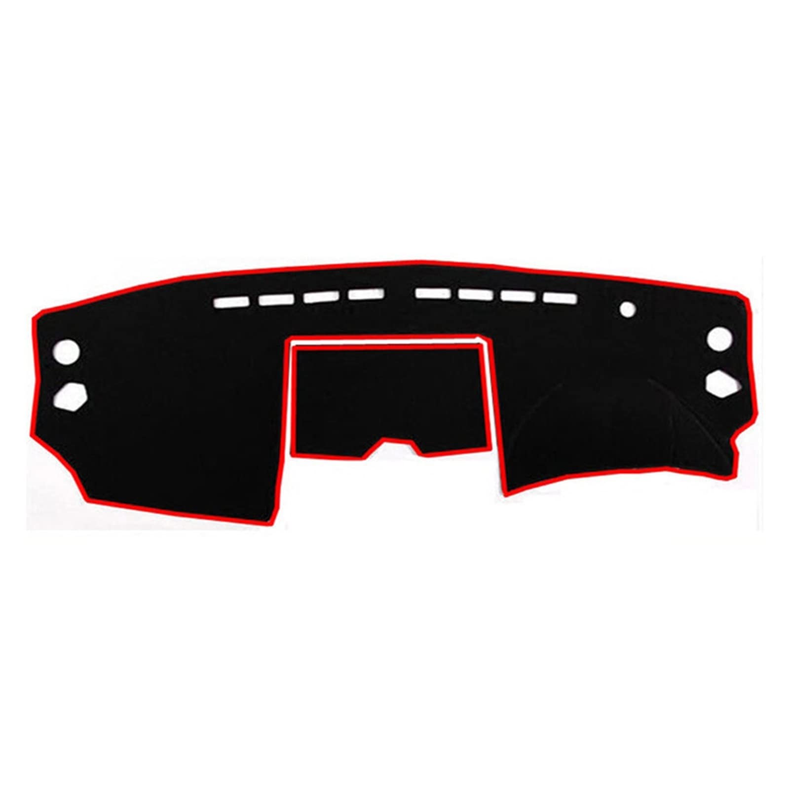 Armaturenbrett Teppich LHD Für Nissan Für X-Trail Für Xtrail X Trail T31 2008-2013 Anti-UV-Abdeckungs-Matten-Auflage-Auto-Sonnenschutz-Instrumenten-Teppich(Red Edge) von ZSGHJA