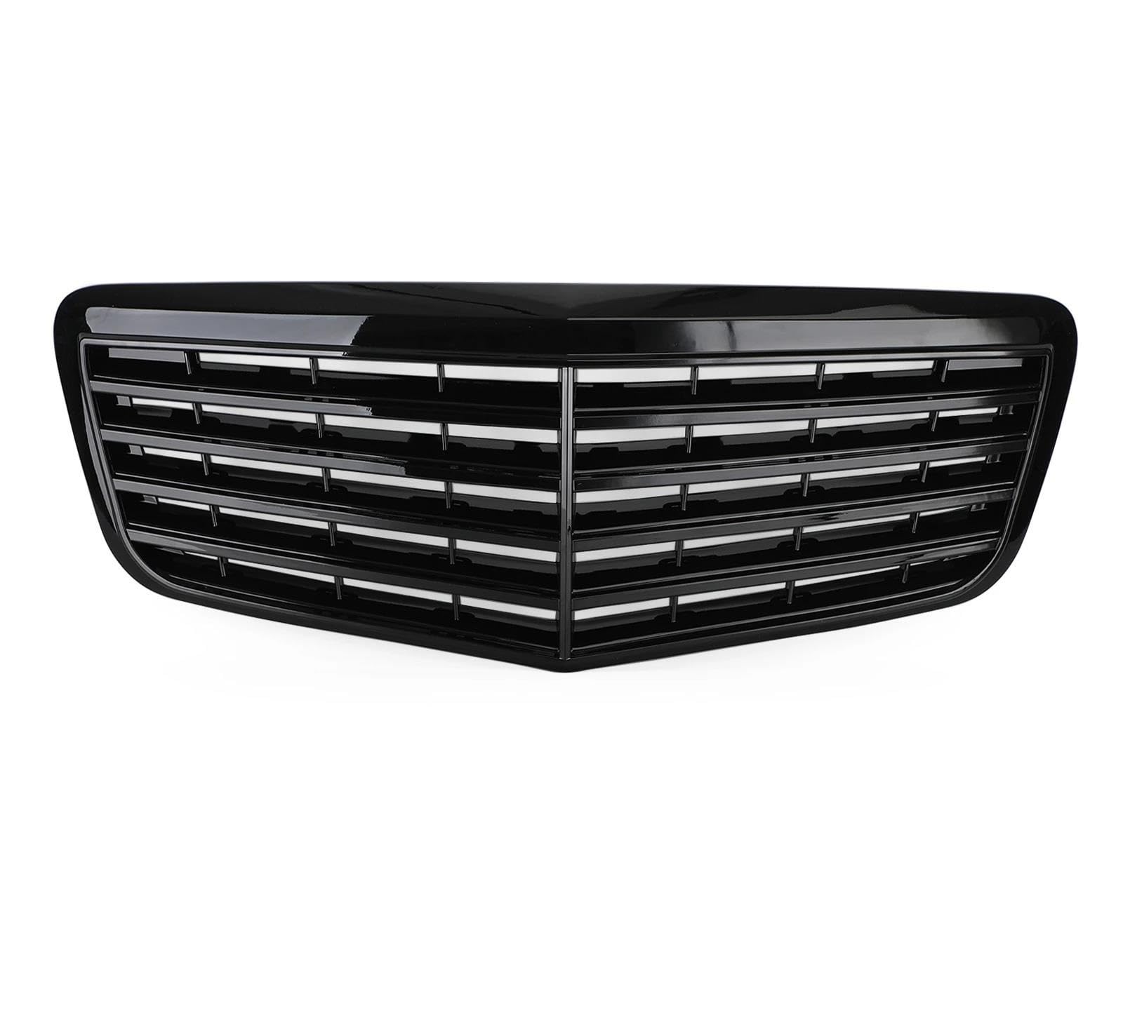 Glanz Schwarz Front Stoßstange Grille Grill Für Mercedes Für Benz W211 E350 500 07-09 AMG Kühlergrill von ZSGHJA