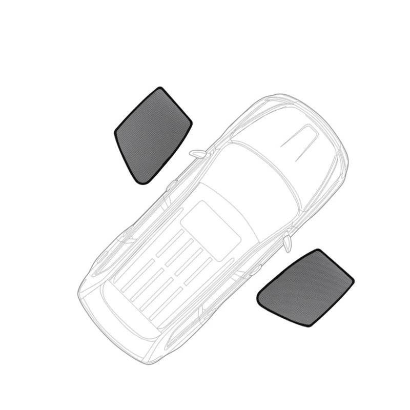 Falten Sonnenblende Für Kia Für Carens UN Für Rondo 2006-2013 Sonnenblende Zubehör Fenster Windschutzscheibe Abdeckung Sonnenschirm Vorhang Mesh Schatten(2PCS F Windows) von ZSHYTWE