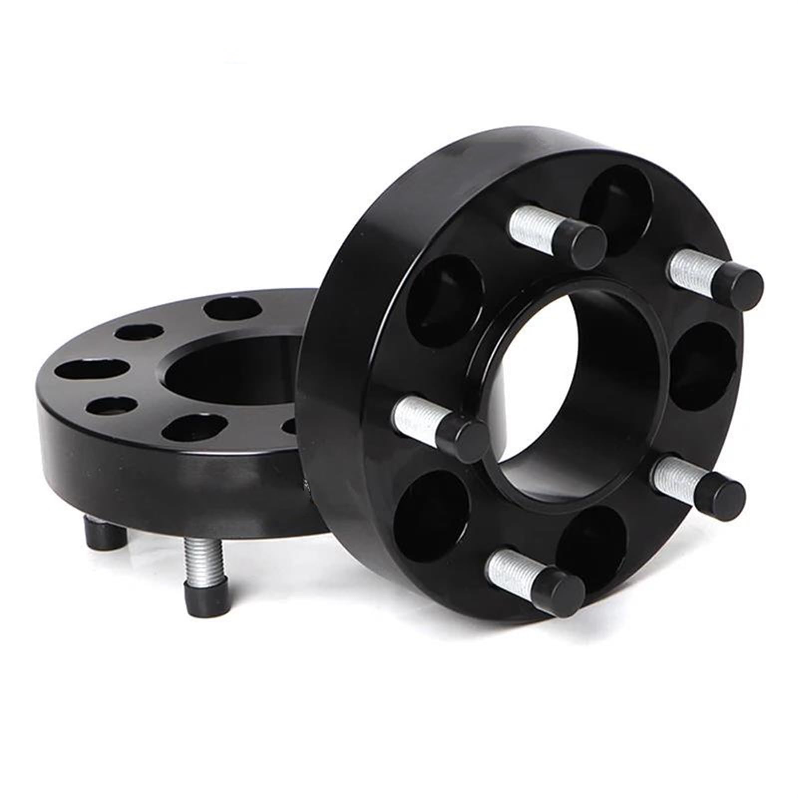 Dnzscheiben Platte 2 Stück 5x114,3 60,1mm 15-50mm M12XP1,25 Rad Spacer Adapter Für Suzuki Für SX4 Für Grand Vitara Distanzscheiben Platte(Schwarz,30mm) von ZSKSJHSJ