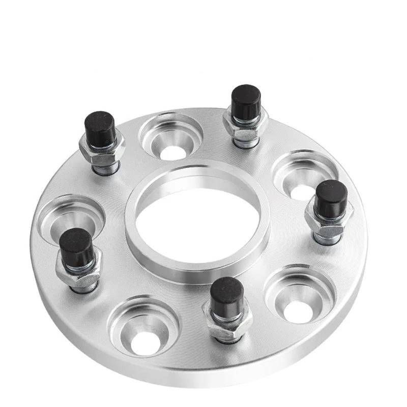 Dnzscheiben Platte Eloxierende Geschmiedete Aluminium-Radabstandshalter 5x114,3 PCD CB 71,6 Mm Für Ford Für Mustang Für Jeep Distanzscheiben Platte(Silber,25mm) von ZSKSJHSJ