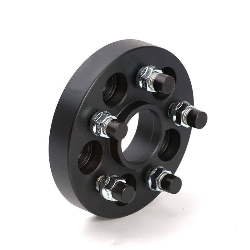 Spurverbreiterung 2 Stück PCD 5x114,3 CB 60,1mm Rad Spacer 5 Lug Für Toyota Für Corolla Für RAV4 Für Highlander 15-50mm Dnzscheiben Platte(Schwarz,25mm) von ZSQGHGH