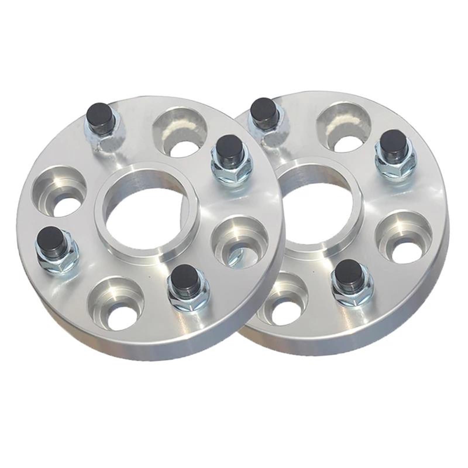 Spurverbreiterung 2PCS 15mm 20mm Hub Adapter Spacer 4 * 108 Hub Centric 65,1mm Legierung Rad Spacer Für Peugeot Für Citroen Dnzscheiben Platte(Silber,20mm) von ZSQGHGH