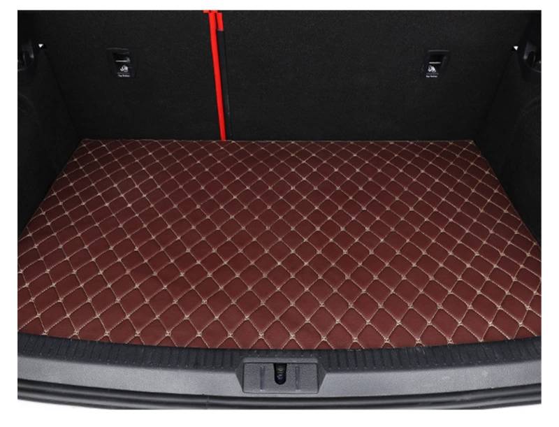 Fußmatten Automatten Auto-Fußmatten Für Benz Für GL-Klasse Für X164 7-Sitzer 2008-2012 Auto-Fußpolster Autoteppichabdeckung Innenraum Autofußmatten(Trunk-Dark Brown) von ZSQWRFRG