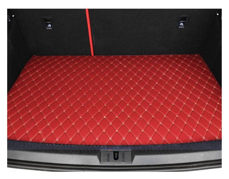 Fußmatten Automatten Auto-Fußmatten Für Benz Für GL-Klasse Für X164 7-Sitzer 2008-2012 Auto-Fußpolster Autoteppichabdeckung Innenraum Autofußmatten(Trunk-RED) von ZSQWRFRG