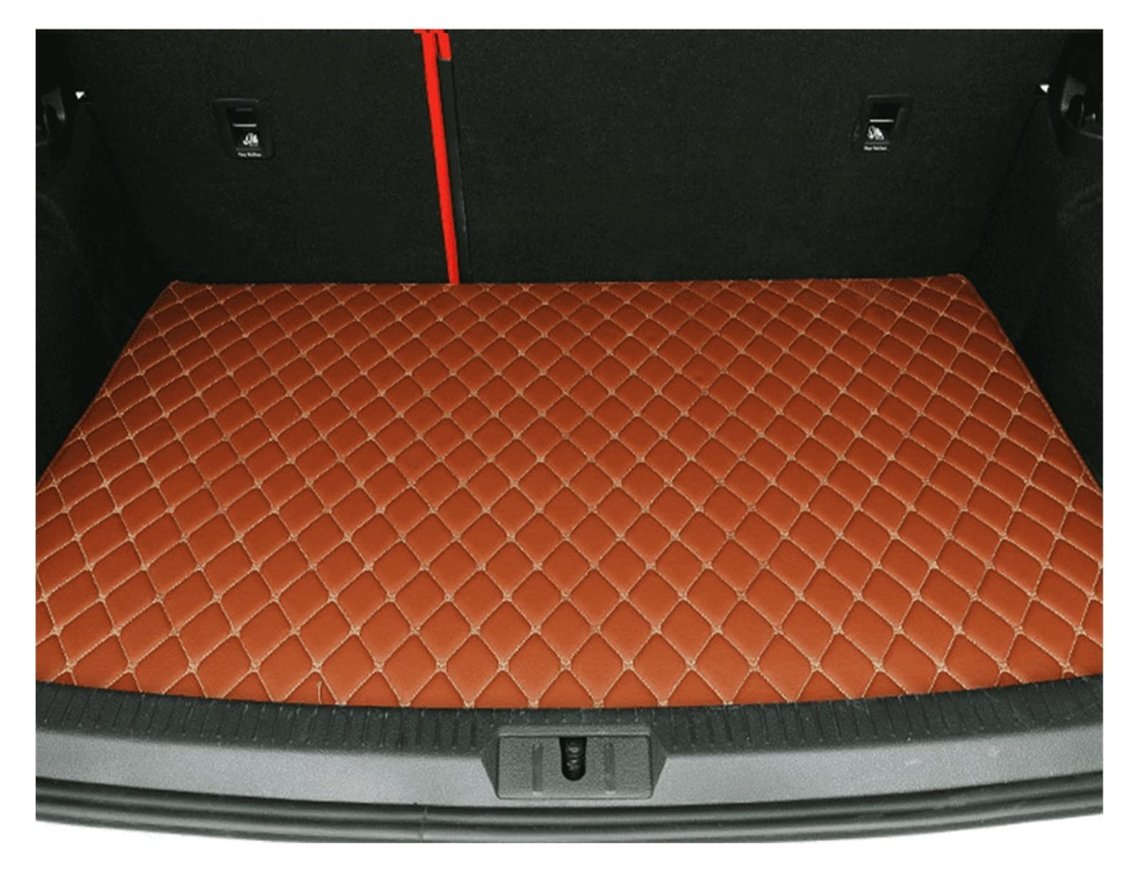 Fußmatten Automatten Auto-Fußmatten Für CRV 2007 2008 2009 2010 2011 Fußpolster Autoteppichabdeckung Innenausstattung Autofußmatten(Trunk-Brown) von ZSQWRFRG