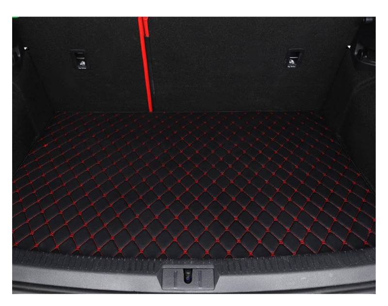 Fußmatten Automatten Auto-Fußmatten Für CRV 2012 2013 2014 2015 2016 Auto-Fußpolster Automobil-Teppichabdeckung Innenzubehör Autofußmatten(Trunk-Black-RED) von ZSQWRFRG