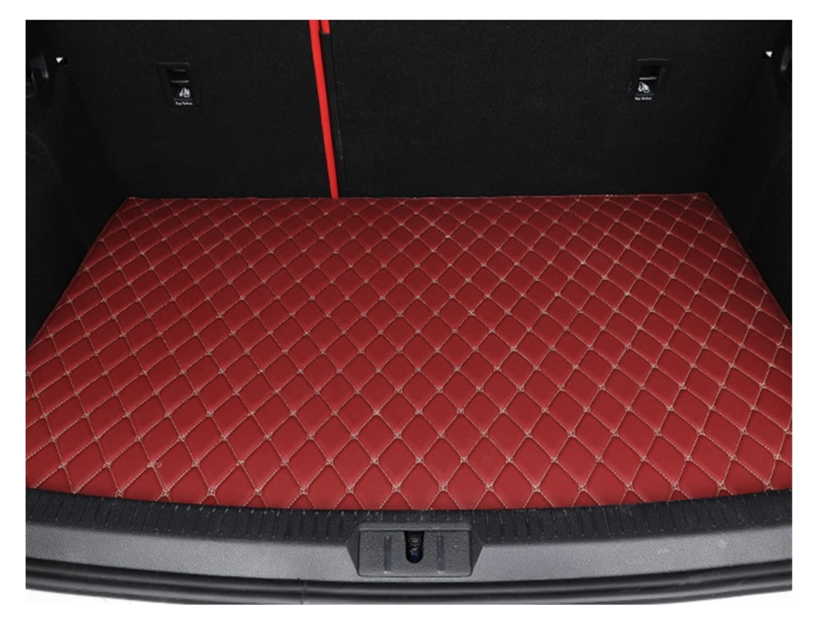 Fußmatten Automatten Auto-Fußmatten Für CRV 2012 2013 2014 2015 2016 Auto-Fußpolster Automobil-Teppichabdeckung Innenzubehör Autofußmatten(Trunk-Wine RED) von ZSQWRFRG