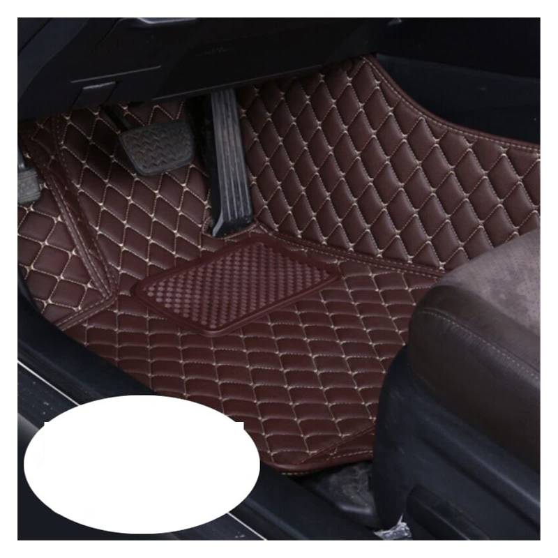 Fußmatten Automatten Auto-Fußmatten Für Nissan Für Navara Für NP300 Für D23 2015-2022 Teppiche Dash Mats Teppiche Autofußmatten(Front 1pcs Coffee) von ZSQWRFRG