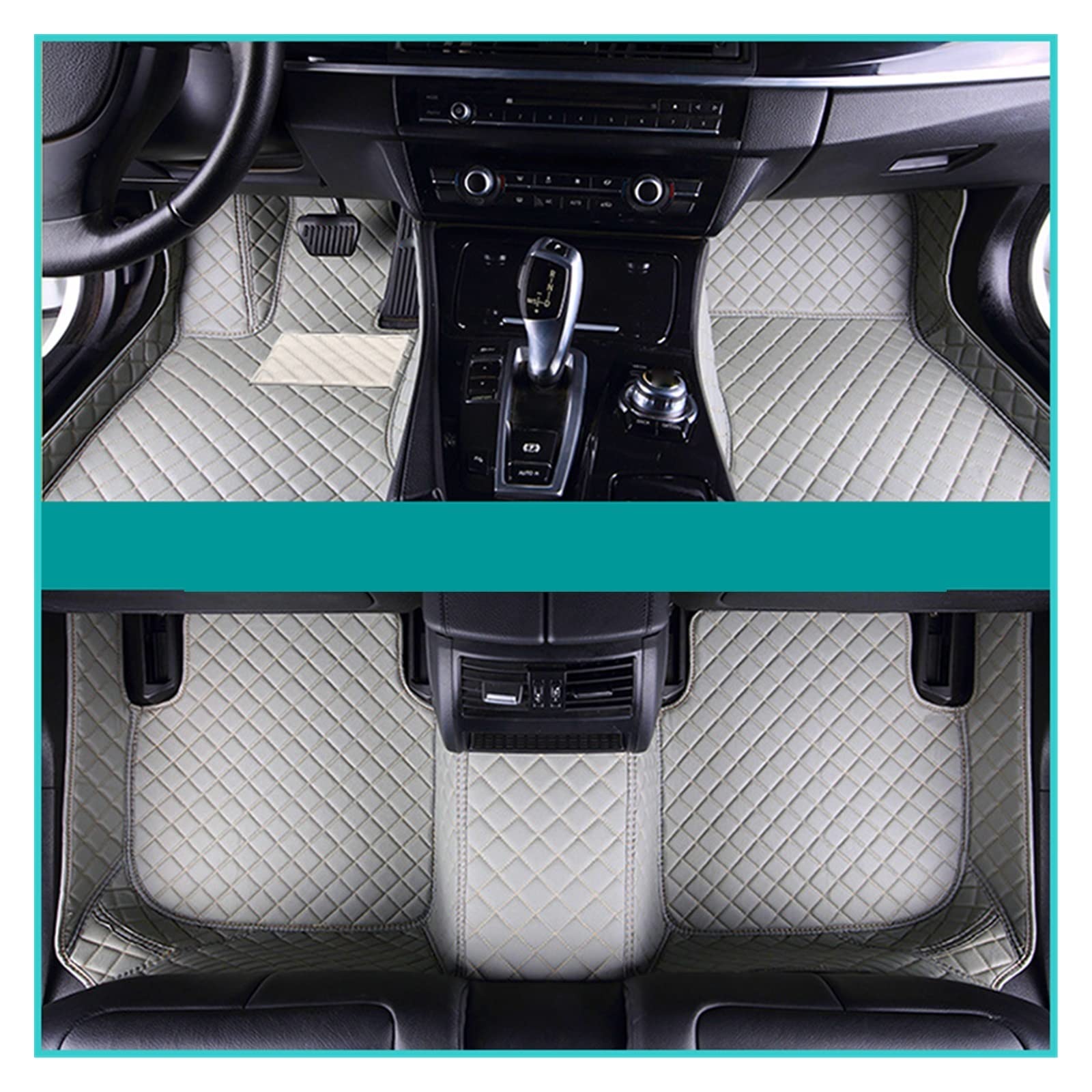 Fußmatten Automatten Auto-Fußmatten Für VW Für EOS 2005-2016 2006 2007 2008 2009 2010 2011 2012 Custom Auto Foot Pads Innenausstattung Autofußmatten(Grey) von ZSQWRFRG