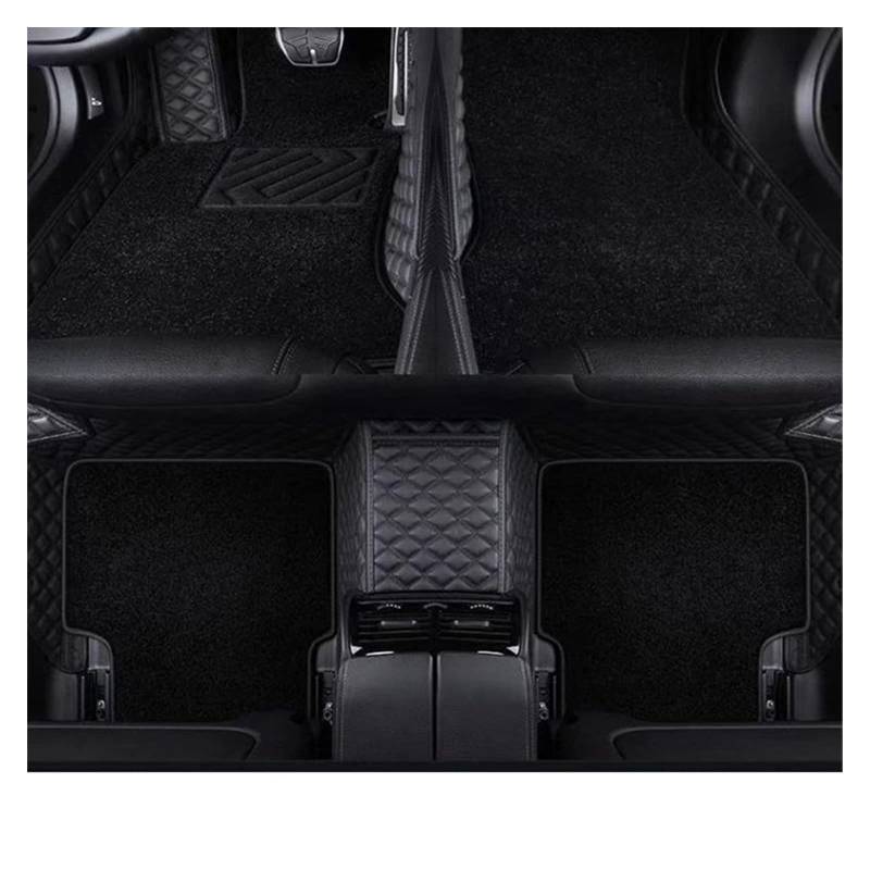 Fußmatten Automatten Leder 3D Lhd Custom Car Mat Mit Taschen Bodenteppich Teppiche Für Nissan Für Patrol Für Y61 Für Y62 2012-2018 Zubehör Autofußmatten(Double layer8) von ZSQWRFRG