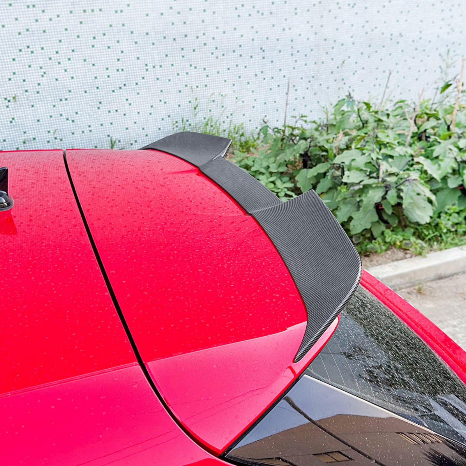 ABS Auto Heckspoiler für Audi A3 8Y Sportback 2021 2022 2023 2024, Hinten Spoiler Spoilerlippe Performance Tuning Lippe Wing Styling Modification Zubehör,Carbon Fiber look von ZSWZDQ