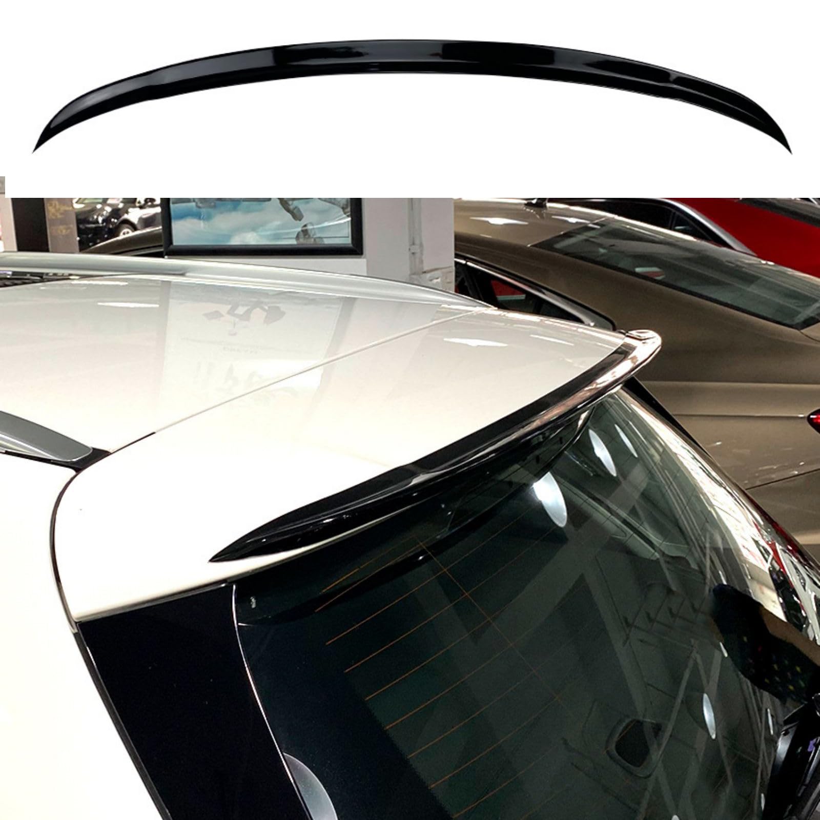 ABS Auto Heckspoiler für Mercedes-Benz C-class S205 Wagon 2015-2021, Hinten Spoiler Spoilerlippe Performance Tuning Lippe Wing Styling Modification Zubehör von ZSWZDQ