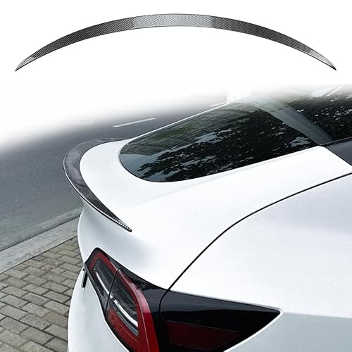 ABS Auto Heckspoiler für Tesla Model Y, Hinten Spoiler Spoilerlippe Performance Tuning Lippe Wing Styling Modification Zubehör,Carbon Fiber look von ZSWZDQ