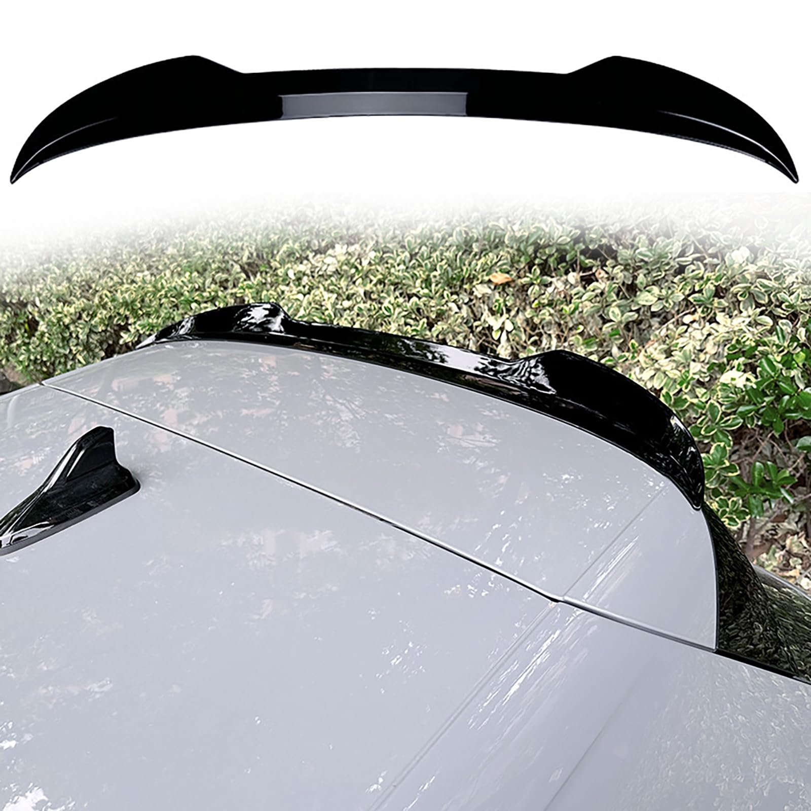 ABS Auto Heckspoiler für VW Golf 8 GTI R GTD, Hinten Spoiler Spoilerlippe Performance Tuning Lippe Wing Styling Modification Zubehör,Gloss Black von ZSWZDQ